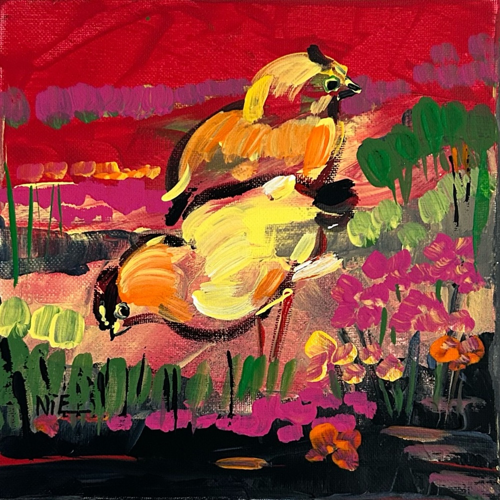 Joy Birds Canvas Art